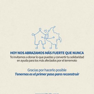Donación damnificados terremoto